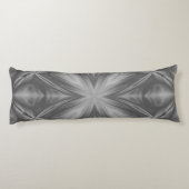 Graustufen Monochrome Cloudy Grau Abstraktes Muste Seitenschläferkissen (Rückseite)