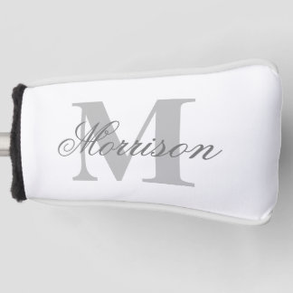 Graustufen-Monogramm Golf Headcover