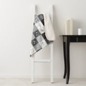 Graustufen-Musiknoten Sherpadecke (Beispiel)