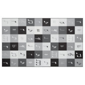 Graustufen-Musiknoten Stoff (Fat Quarter (45,7 x 55,9 cm))