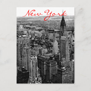 Graustufen New York City Postcard Postkarte