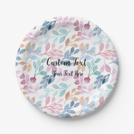 Graustufen-Skriptkalligrafie-Design Benutzerdefini Pappteller