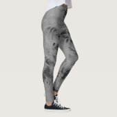 Graustufen Tiger und Bambus Leggings aus dem 18. J (Rechts)