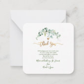 Graustufendusche Danke DIY Color Mitteilungskarte (Rückseite)