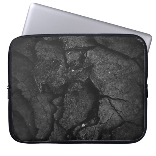 Graustufenfotografie Laptopschutzhülle (Vorderseite)