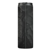 Graustufenfotografie Thermosbecher (Rückseite)