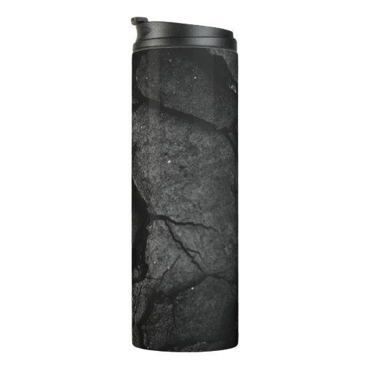 Graustufenfotografie Thermosbecher (Nach rechts gedreht)