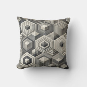 Graustufengeometrie (max) kissen