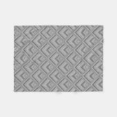 Graustufenmuster Fleecedecke (Vorderseite (Horizontal))