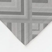 Graustufenmuster Fleecedecke (Ecke)