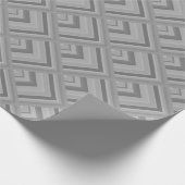 Graustufenmuster Geschenkpapier (Ecke)