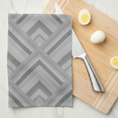 Graustufenmuster Handtuch (Viertel Falte)