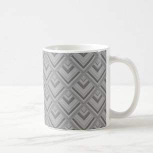 Graustufenmuster Kaffeetasse