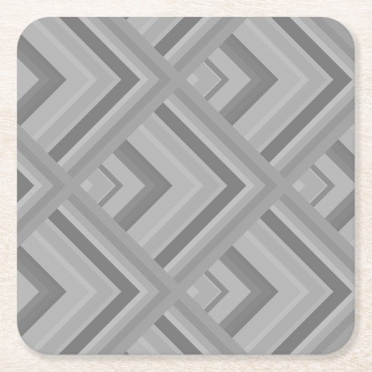 Graustufenmuster Rechteckiger Pappuntersetzer (Vorderseite)