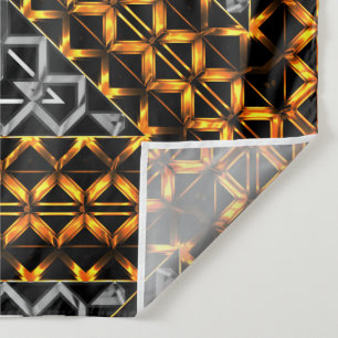 Graustufenrelief im Kaleidoskop-Dreieck Wandteppich
