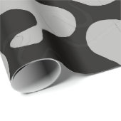 Grautarnung Geschenkpapier (Rolleneckpunkt)