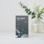 Grautasche - vertikale Visitenkarte (Stehend Vorderseite)