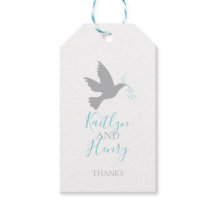 Grautaube fliegende Vogelbänder Hochzeitsdank