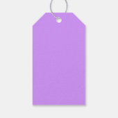 Grautaube fliegender Vogel lila Band Hochzeit dank Geschenkanhänger (Rückseite)