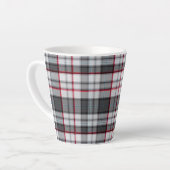 Grautexturierte Tartan kariert Milchtasse (Linke Ecke)