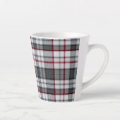 Grautexturierte Tartan kariert Milchtasse (Rechts)