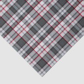 Grautexturierte Tartan kariert Seidenpapier (Ausschnitt)