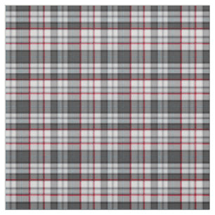 Grautexturierte Tartan kariert Stoff