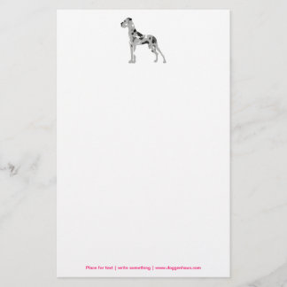 Grautiger Doggensilhouette Briefpapier