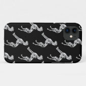 Grautiger Doggensilhouette Case-Mate iPhone Hülle (Rückseite (Horizontal))