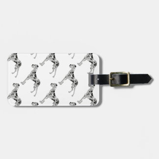 Grautiger Doggensilhouette Gepäckanhänger