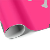 Grautiger Doggensilhouette Geschenkpapier (Rolleneckpunkt)