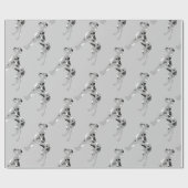 Grautiger Merle Deutsche Dogge Geschenkpapier (Flach)