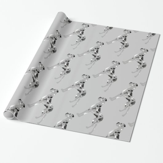 Grautiger Merle Deutsche Dogge Geschenkpapier (Ungerollt)
