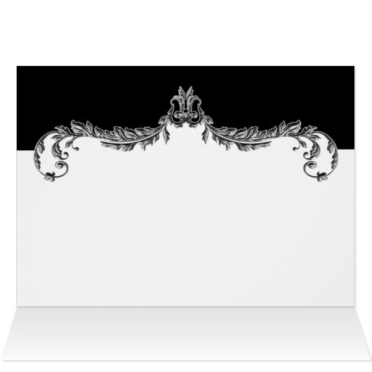 Grautische Tischkarte (Innenansicht Horizontal (Oben))