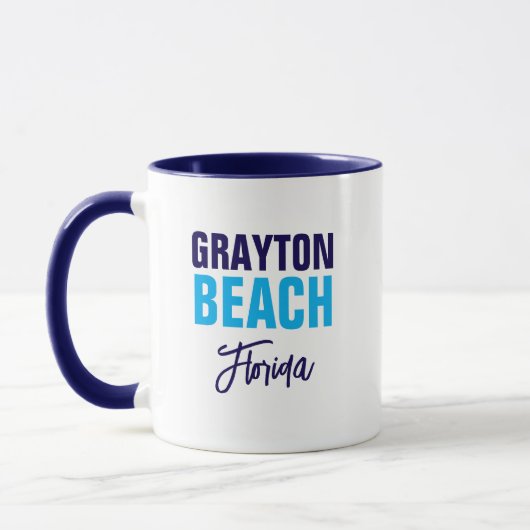 Grauton Beach Florida Kaffeetasse (Links)