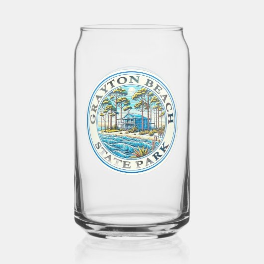 Grauton Beach Kann Glas (Vorderseite)