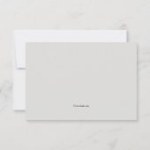 Grauton-Beileid Danke-Karte Dankeskarte (Rückseite)