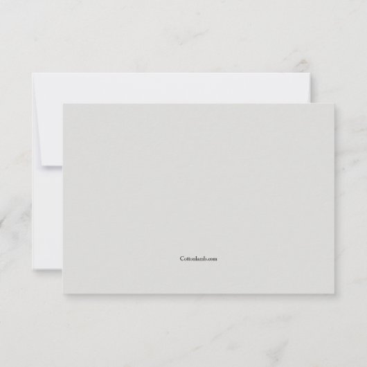 Grauton-Beileid Danke-Karte Dankeskarte (Rückseite)