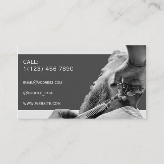 Grautonbarren Visitenkarte (Rückseite)