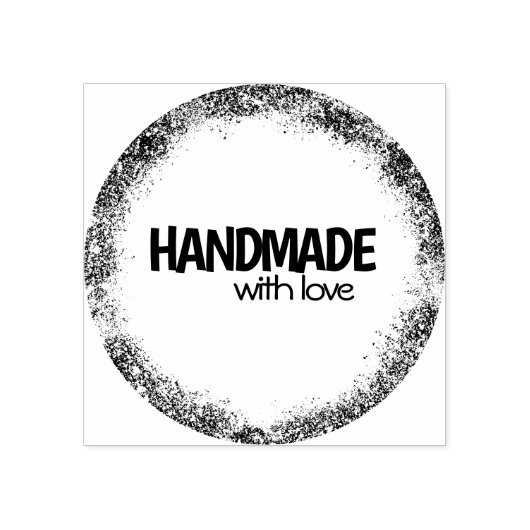 Grautöne mit Liebe Gummistempel (Prägung)