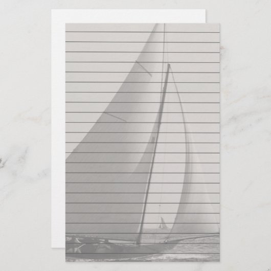 Grautonsegler mit Leinen Briefpapier (Vorne/Hinten)