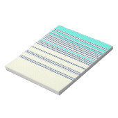 Grautürkis kariert notizblock (Rotiert)