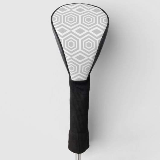 Grautürkisches geometrisches Muster Golf Headcover (Vorderseite)