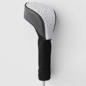 Grautürkisches geometrisches Muster Golf Headcover (angewinkelt)