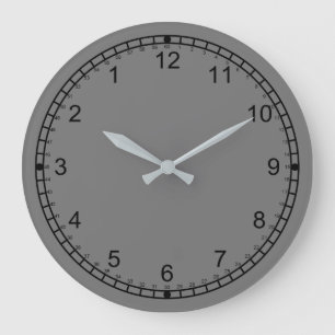 Grauuhr Große Wanduhr