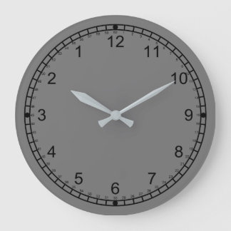 Grauuhr Große Wanduhr