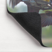 Grauvögel Schwarzvögel Mousepad (Ecke)