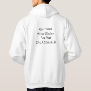 Grauwal (b) nicht endange hoodie