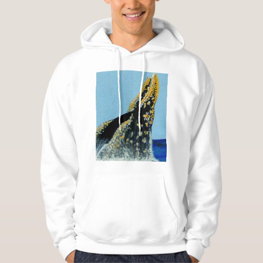 Grauwal (b) nicht endange hoodie (Vorderseite)