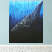 Grauwal Leinwanddruck (Insitu (Holzboden))